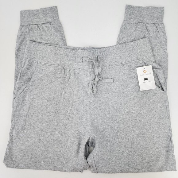 New NAVISKIN Women XL Sweatpants Cotton Joggers Pants Drawstring Waist w/Pockets - Picture 4 of 9